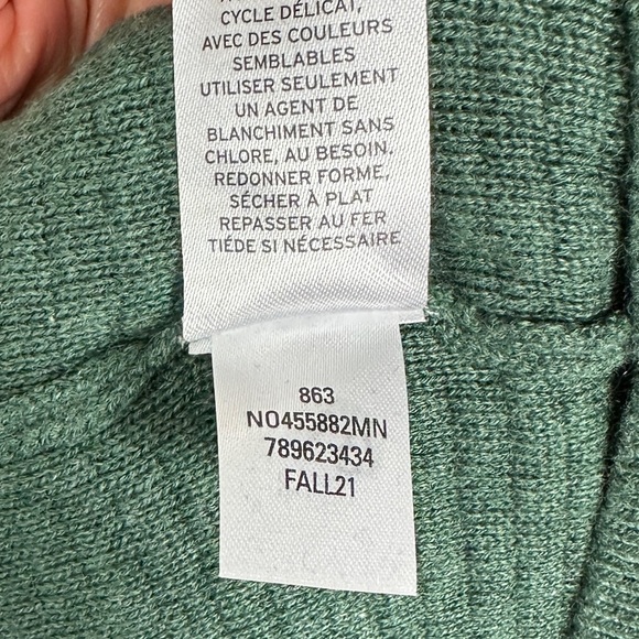NEW Nordstrom Popcorn Stitch Sweater Size XXL Green Knit 2021 2XL Pullover Top - Picture 6 of 10